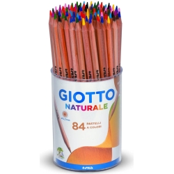natural can 84 coloured pencils assorted colours