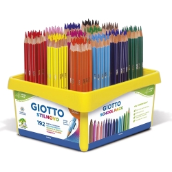 stilnovo school pack - 192 coloured  pastels assorted colors