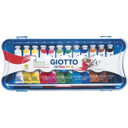 extra fine poster paint tubes pack of 12 - assorted colours 12ml