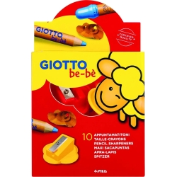 bebè big-pencil sharpener 1 hole pack of 10 poster colour-pencils