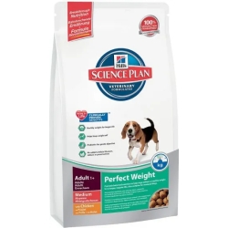 science plan canine adult perfect weight  medium chicken 750g