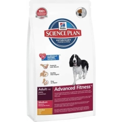 science plan canine adult medium advanced fitness dry chicken 800g