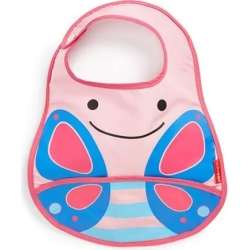 zoo baby bib butterfly
