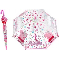 long handle clear umbrella Peppa Pig