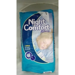 Night Comfort Nappies Size Large (35-60 Kg)12 Nappies