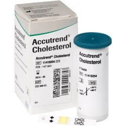 Accutrend cholesterol - cholesterol test-strips - 1 pack x 5 tests