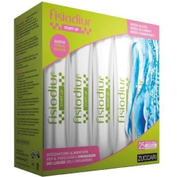 fisiodiur start up - dietary supplement for liquid drainage - white peach flavour 25 stick pack
