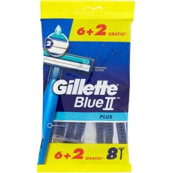disposable razor - blue II PLUS 6 + 2
