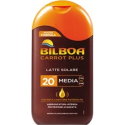carrot plus - latte solare spf 20 protezione media 200 ml