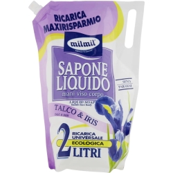 Talc liquid soap refil bag 2lt