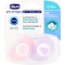 Soother Physio Air Pink Silicone 0-6M 2 Pcs Pack