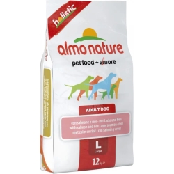 Dog Food Holistic Large with Salmon and Rice 12 Kg