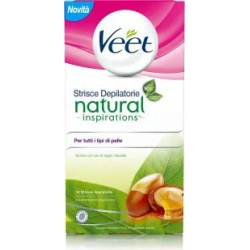 Natural Inspirations Wax Strips With Argan Oil  16 Strips