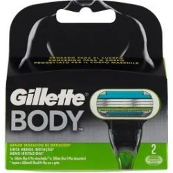 body replacement  blades 1 package 2 cartridges