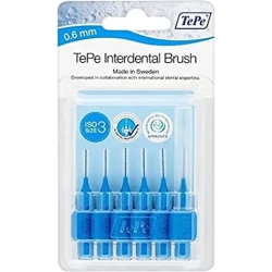 interdental brush 0,6 mm 1 pack of 6 (blue)