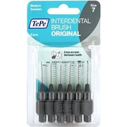 interdental brush 1,3 mm 1 pack of 6 (grey)