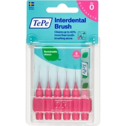 interdental brush 0.4mm - 1 pack of 6 (pink)