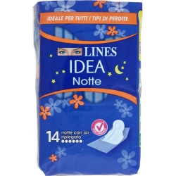 Wrapped Night Sanitary Pads with wings - Extra Long - pack of 14