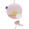 Sunset cot panel pink 0m +