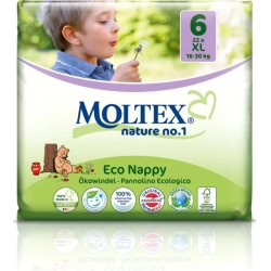 Moltex natures No.6 size xl 16-30 kg eco-friendly nappy 22 pcs