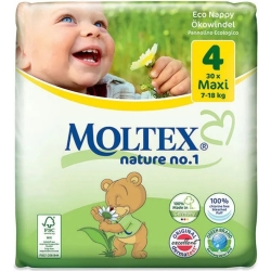 moltex nature size 4 maxi (7-18 kg) - 30 ecological nappies