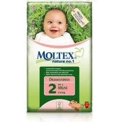 Moltex natures No.2 size mini 3-6 kg eco-friendly nappies 42 pcs