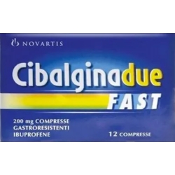 Cibalgina Due Fast 200 mg - analgesic 12 tablets