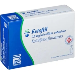 Ketoftil 0.05% - eye drops for the treatment of allergic conjunctivitis 25 single doses of 0.5 ml