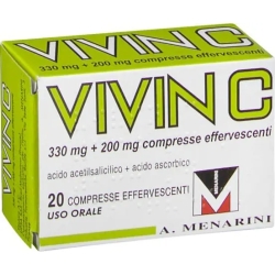 Vivin C 330 mg + 200 mg - analgesic antipyretic 20 effervescent tablets