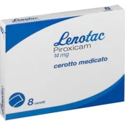 Lenotac - for joint and muscular pain - 8 medicated patches 14 mg