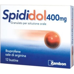 Spididol 400mg Granules for Oral Solution - analgesic anti-inflammatory 12 sachets apricot flavour