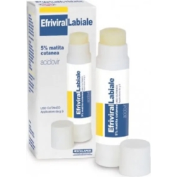 Efriviral labiale 5% - pencil for herpes - 3 g