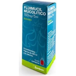 Fluimucil Mucolytic 100 ml / 5 ml - Syrup - 200 ml bottle