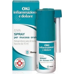 Oki Inflammation and Pain 0.16% Spray - oropharyngeal inflammation and irritation - 15 ml