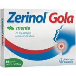 Zerinol Gola Mint 20 mg - sore throat 18 tablets