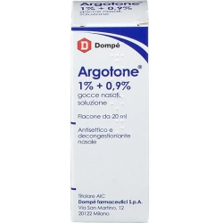 Argotone Nasal Drops 1% + 0.9% - antiseptic decongestant 20 ml