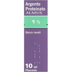 Silver Proteinate 1% - antiseptic and decongestant nasal and ear drops 10 ml