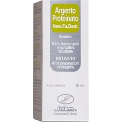 Silver Proteinate 0.5% - antiseptic and decongestant nasal and ear drops 10 ml