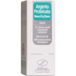 Silver Proteinate 1% - antiseptic and decongestant nasal and ear drops 10 ml