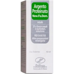 Silver Proteinate 2% - antiseptic and decongestant nasal and ear drops 10 ml