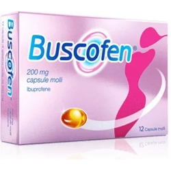 Buscofen 200 mg - pain reliever 12 soft capsuless