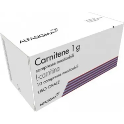 Carnitene 1 g / L l-carnitine - magnesium deficiency - 10 chewable tablets