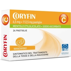 Coryfin Tangerine - 24 Sore throat lozenges