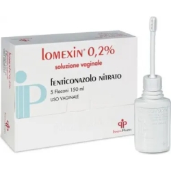 Lomexin 0.2% Vaginal douche - candida treatment 5 bottles 150 ml
