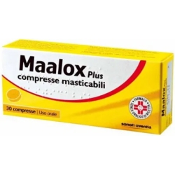 Maalox Plus - antacid 30 chewable tablets