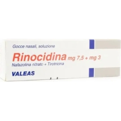 Rinocidina 7.5mg + 3m Nasal Drops - topical therapy of bacterial rhinitis and sinusitis 15 ml