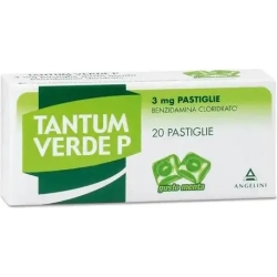 Tantum Verde P 3 mg - against sore throat 20 tablets mint flavour