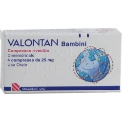 Valontan Children 25 mg - against motion sickness 4 coated tablets