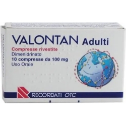 Valontan Adults 100 mg - against motion sickness 10 coated tablets