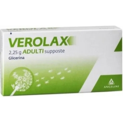Verolax 2,25 g Adults - helps with constipation 18 suppositories